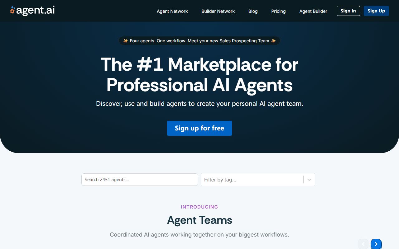 Agent.ai 界面截图
