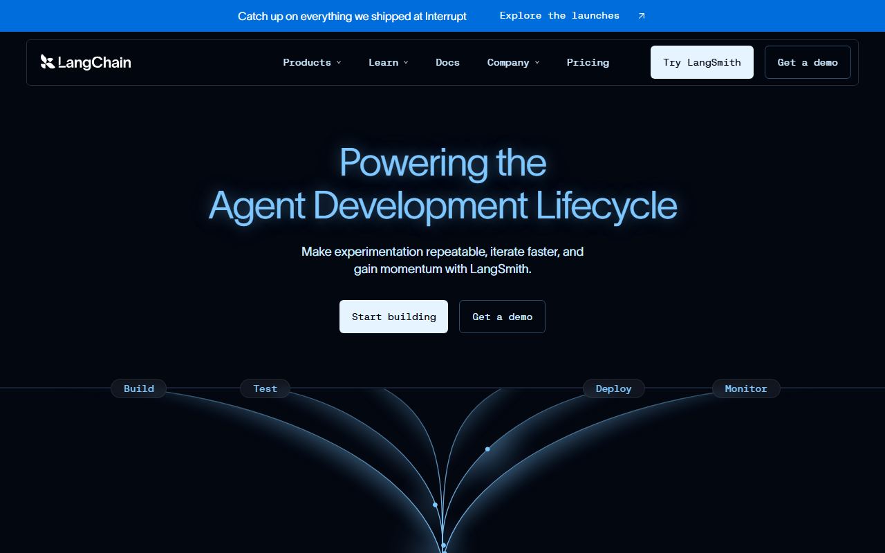 LangChain 界面截图
