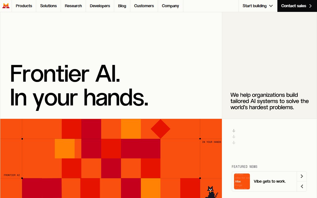 Mistral AI 界面截图