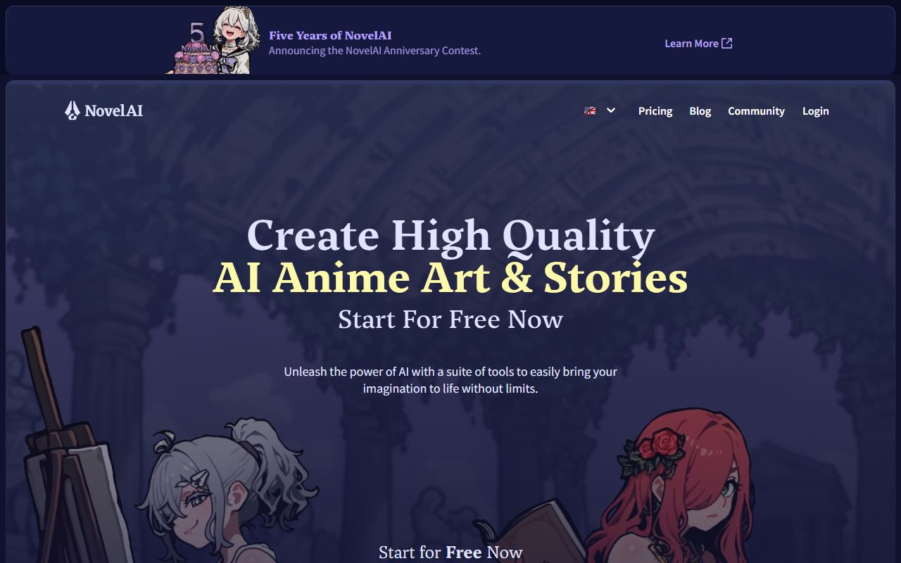 NovelAI 界面截图