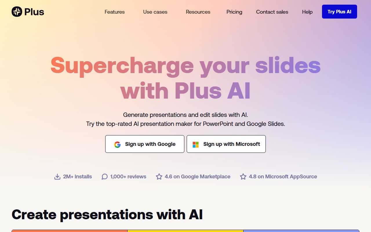 Plus AI 界面截图