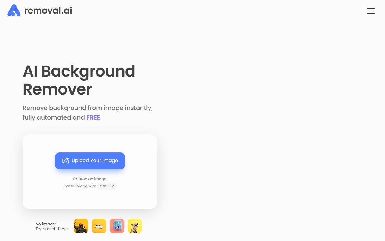 Removal.AI 界面截图