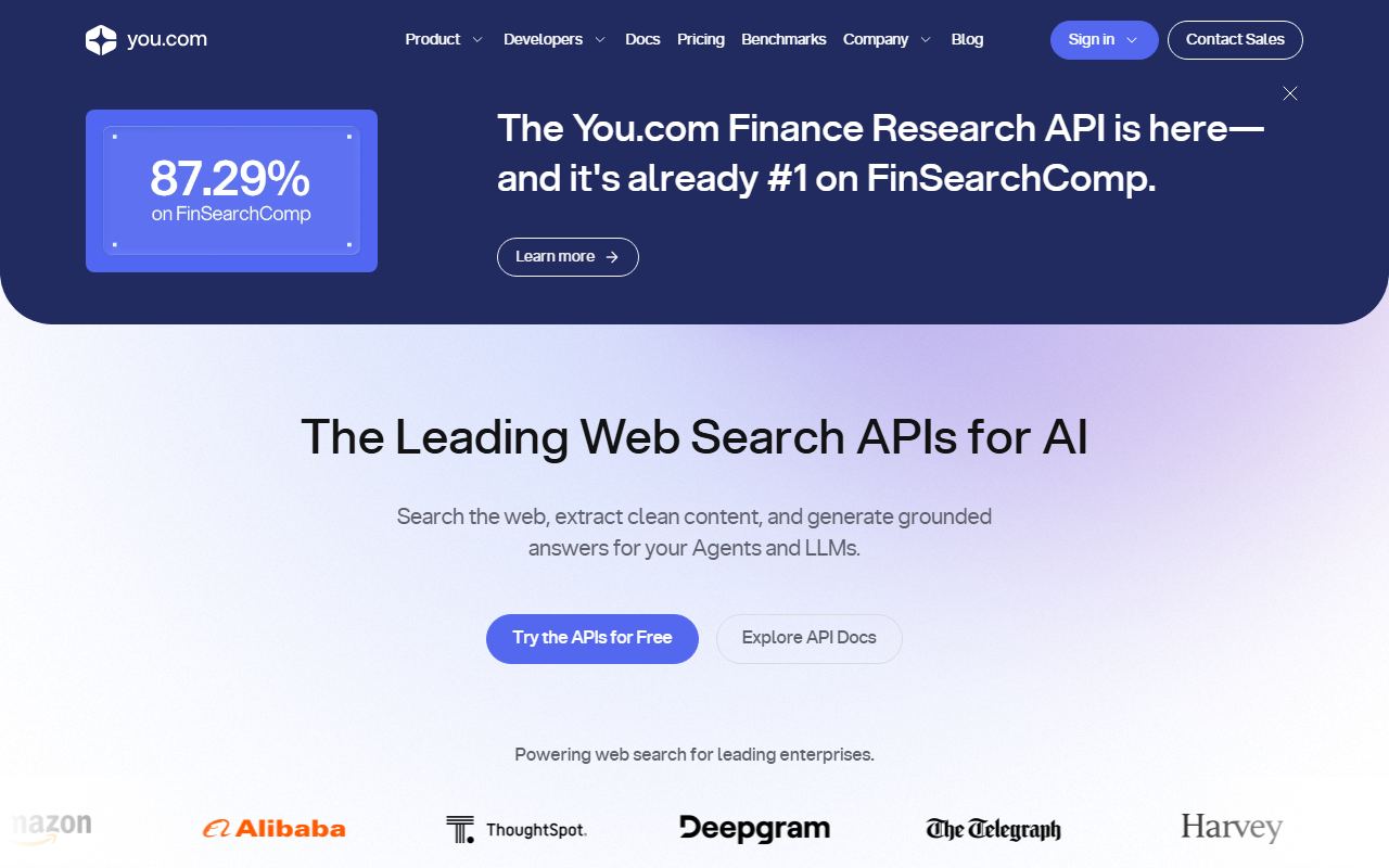 You.com 界面截图